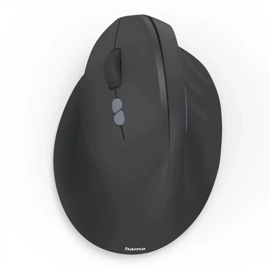 Mouse wireless ergonomic HAMA EWM-500 pentru stangaci 1600 dpi negru