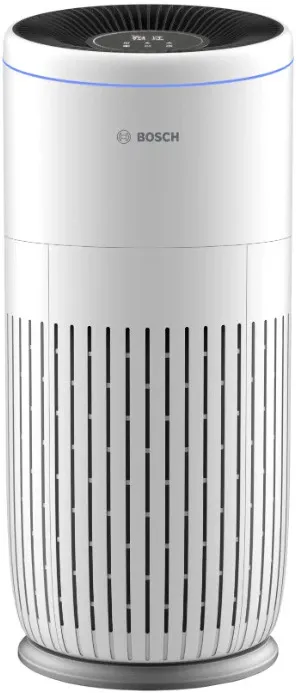 Purificator de aer Bosch Air 6000 Wi-Fi, CADR 600m3/h, Prefiltru, filtru HEPA H13, filtru carbon activ, filtru antibacterian, senzor temperatura si umiditate, senzor de praf, alb