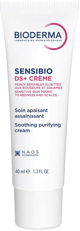 Crema de fata calmanta Bioderma Sensibio DS+ pentru ten iritat si cu scuame, 40ml