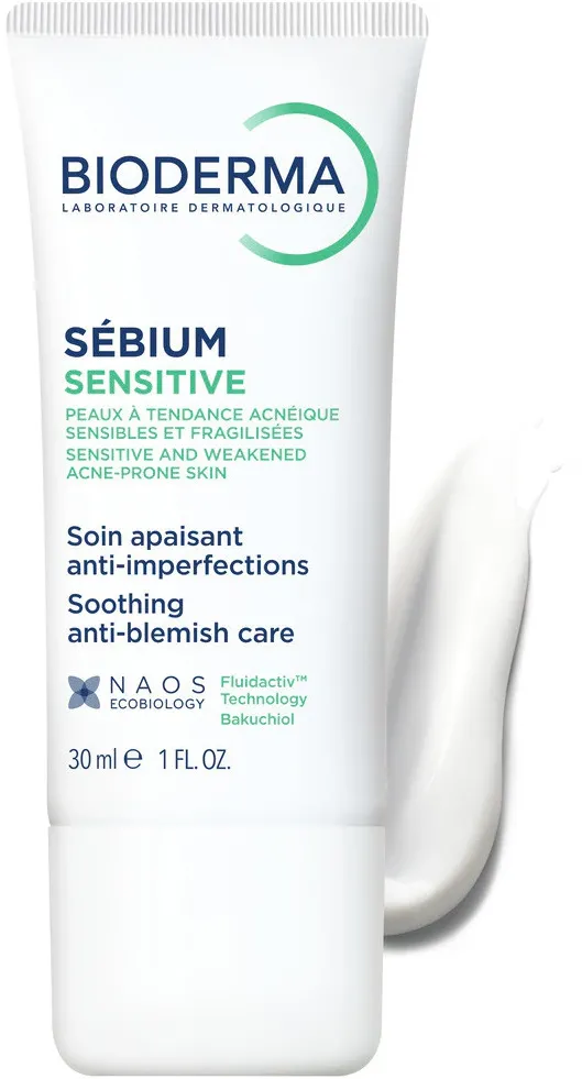 Crema de fata Bioderma Sebium Sensitive pentru ten acneic, 30 ml