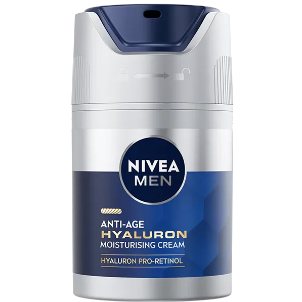 Crema de fata NIVEA MEN FPS15, anti-rid, cu Hialuron, 50ml