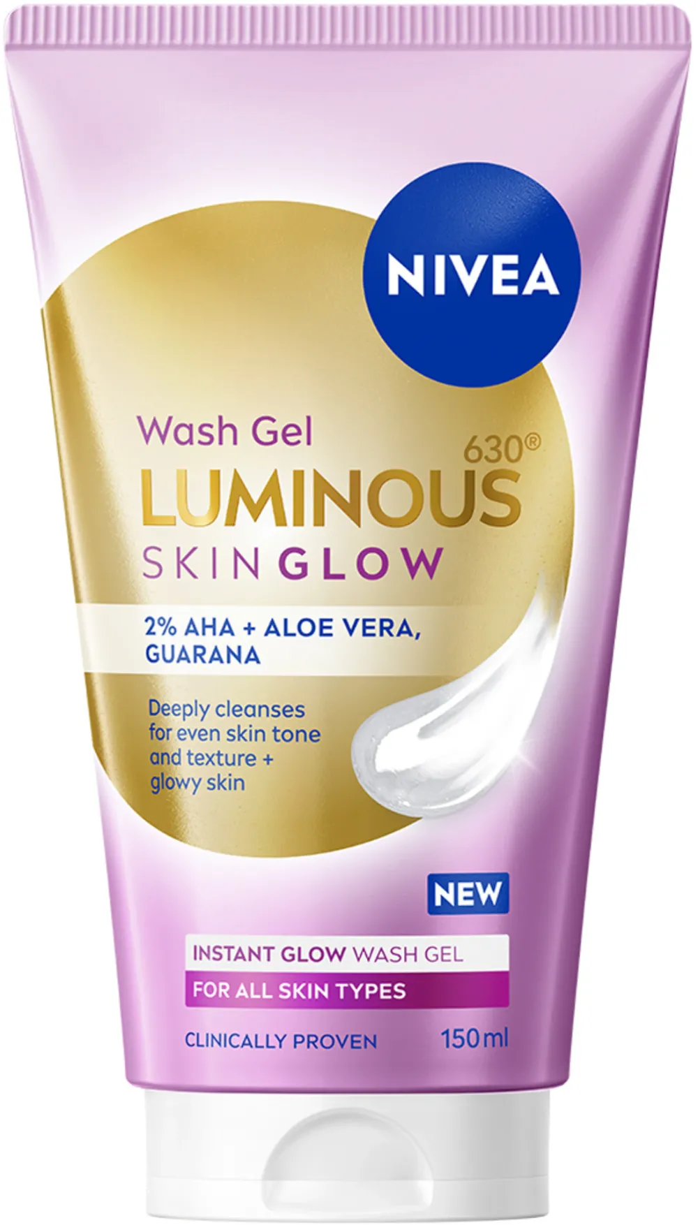Gel de curatare NIVEA LUMINOUS630® SKIN GLOW, 150 ml