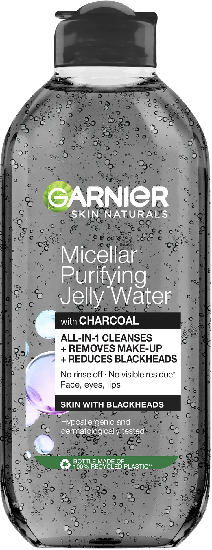 Apa micelara cu textura de gel imbogatita acid salicilic si carbune activ Garnier Pure Active, 400 ml