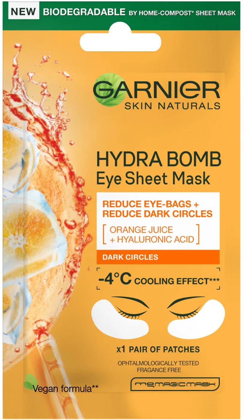 Masca de ochi Garnier Moisture + Fresh Look cu extract de portocale, 6 g