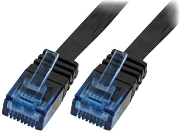 Cablu patch plat Logilink CF2063U Cat6 U/UTP RJ45 3 m negru