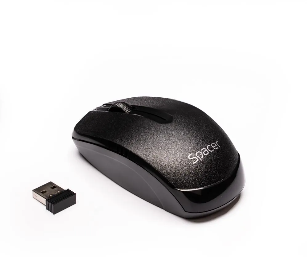 MOUSE Spacer, PC sau NB, wireless, 2.4GHz, optic, 1000 dpi, butoane/scroll 3/1,, negru, "SPMO-161"