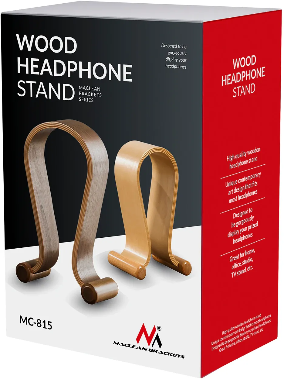 Headphones Stand Wooden Light Oak MC-815O