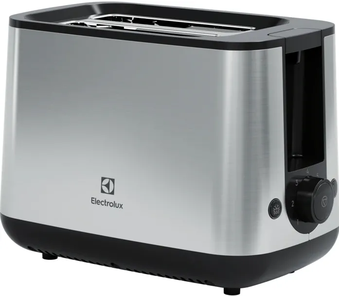 Prajitor de paine Electrolux Create 3 E3T1-3ST, 870W, 7 setari de rumenire, 2 fante mari, buton pentru anulare, tava pentru firimituri, opriere automata, inox