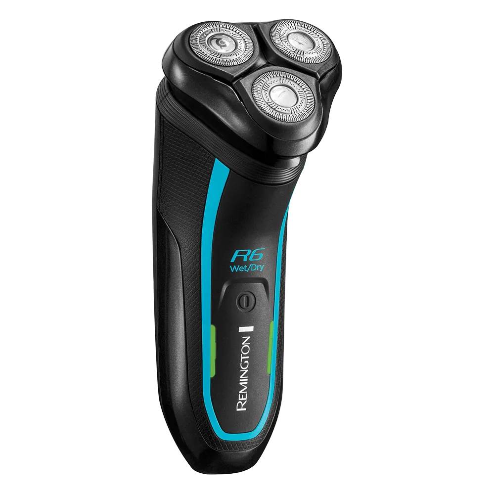 Aparat de ras cu capete rotative Remington Style Series Aqua R6 R6000, Autonomie de pana la 60 de minute, Incarcare in 90 de minute, 100% rezistent la apa