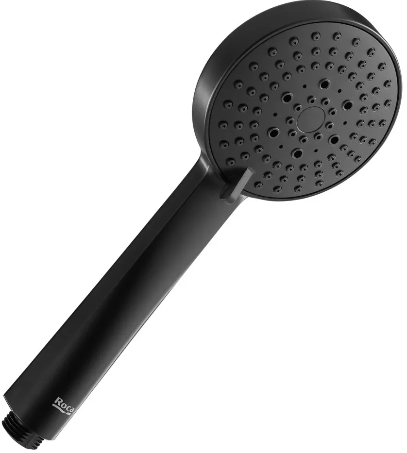 Para de dus A5B1B03NB0, Gama Stella, rotunda, 3 functii, 100mm, brushed titanium black, negru