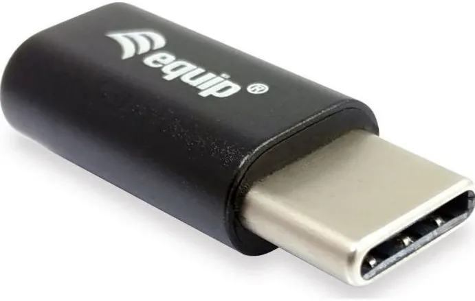 Equip Adapter USB-C->Micro USB St/Bu Alu.