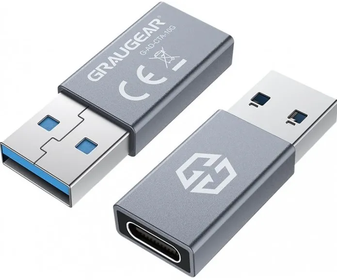 GRAUGEAR USB 3.2 Adapter Type-C zu Type-A 10 Gbit/s retail