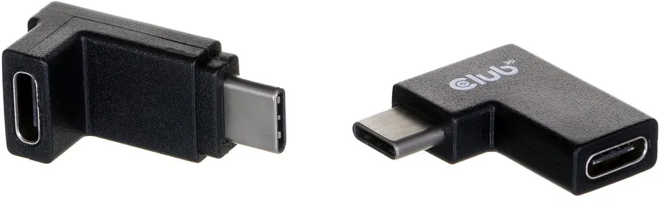 Club3D Adapter USB 3.2 Typ C <> USB 3.2 Typ C gewinkelt St/B retail