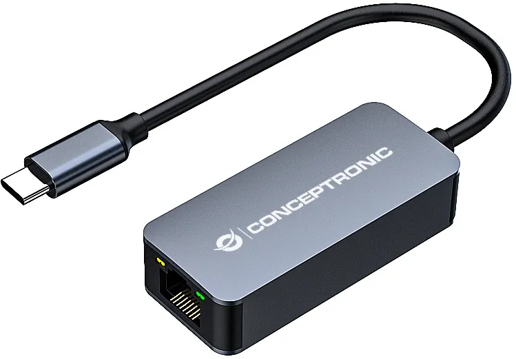 CONCEPTRONIC Adapter USB-C3.2->2.5GbE WoL 5Gbs 0.14m sw