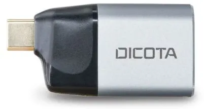 Adaptor mini DICOTA D32047 USB-C la HDMI 4K cu Power Delivery 100 W argintiu