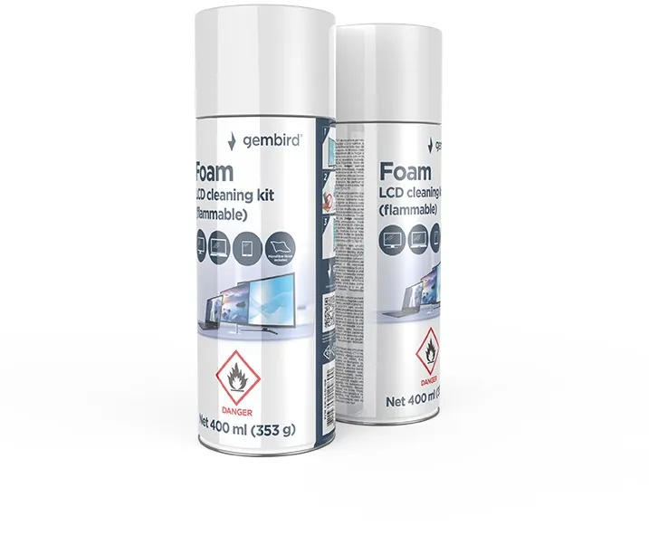 SPRAY curatare cu spuma, GEMBIRD, 400 ml, "CK-LCD-08"