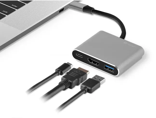 Adapter A-1, USB-C HDMI 4k, USB 3.0, PDW 100W