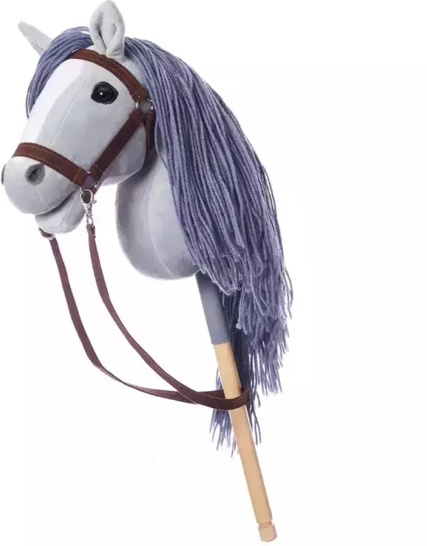 Horse on a stick HOPPIHORSE Hobby Horse A3 gray