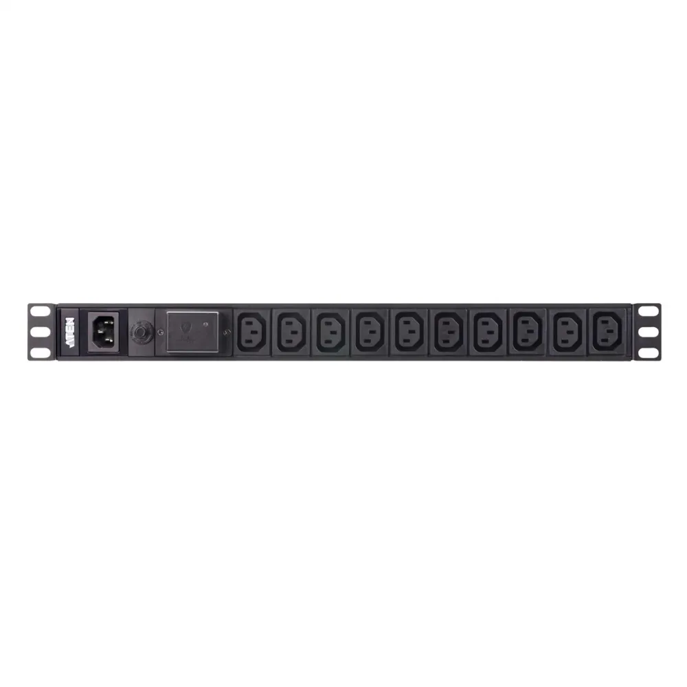 Basic 1U PDU with surge protection 10A