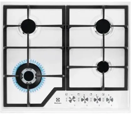 Plita ELECTROLUX EGS6436WW  Gaz, incorporata 4 zona(e) Alb