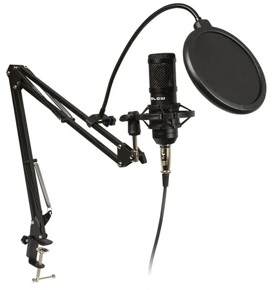 Microfon Blow Microphone Recording with handle