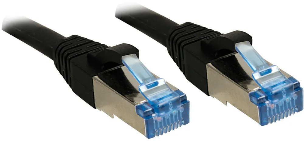 Cablu retea Lindy Cat6A PIMF LSZH 5.00 m negru