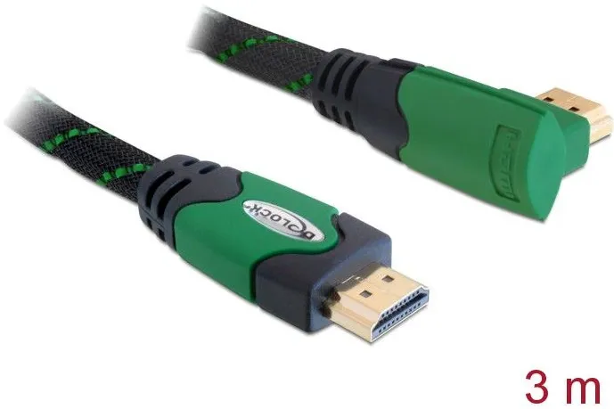 Cablu HDMI cu Ethernet DELOCK 82953 3 m cotit 90° dreapta