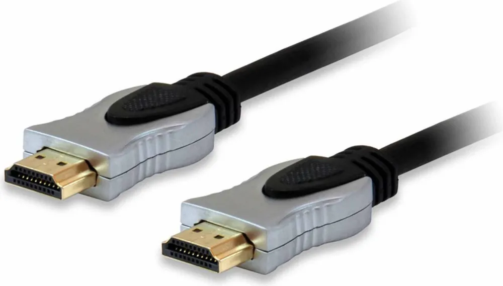 Cablu HDMI 2.0 EQUIP High Speed cu Ethernet 18 Gb 4K/60Hz conectori aluminiu 5 m negru