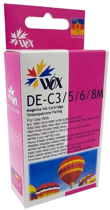 Compatibil Ink cartridge Wox Magenta Canon BCI3EM / BCI6EM replacement 4481A002