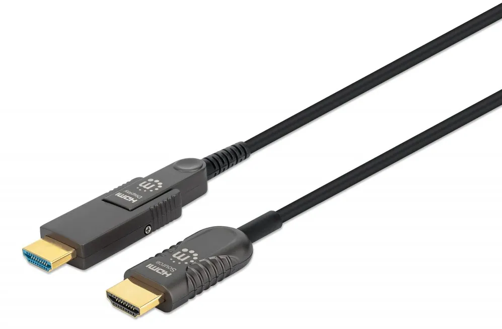 MANHATTAN HDMI LWL Stecker-Stecker/MicroHDMI St 4K@60Hz 20m