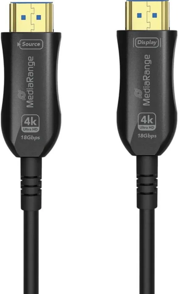 MediaRange HDMI High Speed Ethernet Kabel AOC 18Gibt/s 10m