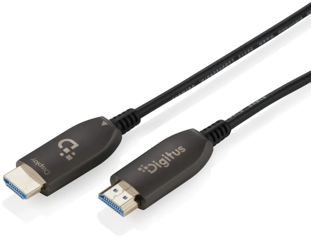 DIGITUS HDMI AOC Hybrid Glasfaserkabel UHD 8K 40m schwarz