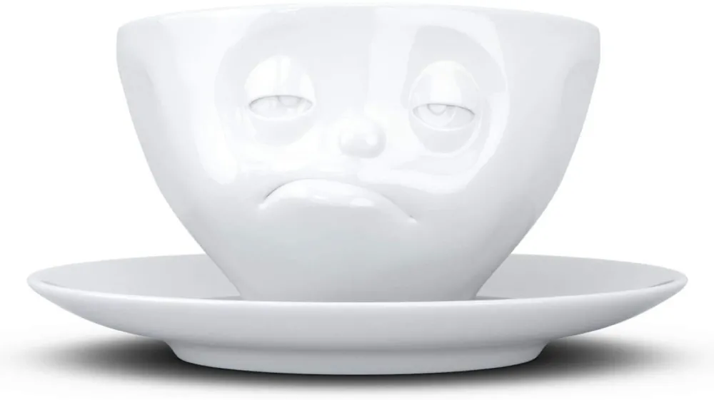 Ceasca cafea portelan FIFTYEIGHT Verpennt T014501 200 ml alb