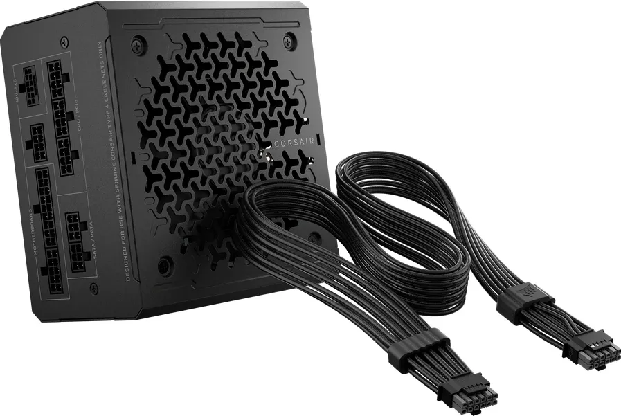 RM1000e, 1000W, ATX 3.1, Full Modulara, Cybenetics Platinum, ThermalProtect cu cablu 12V-2x6, Negru
