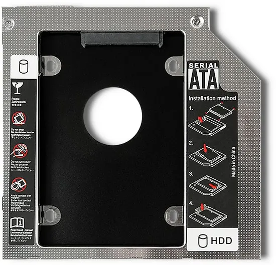 Packet for second drive 2.5 HDD 9,5mm