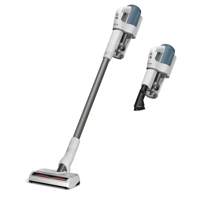 Aspirator vertical MIELE Duoflex HX1 0.3l, autonomie max 55 min, alb/bleu