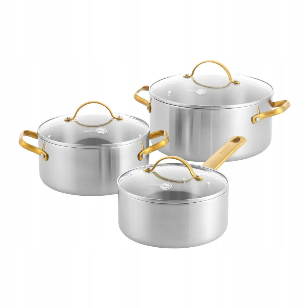 Set 3 cratite GreenPan Padova Reserve inox