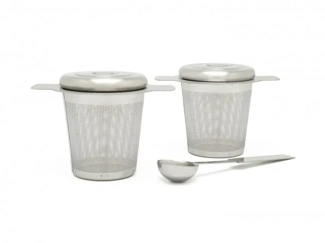 Set 2 filtre de ceai Bredemeijer 191003 din inox, cu lingurita
