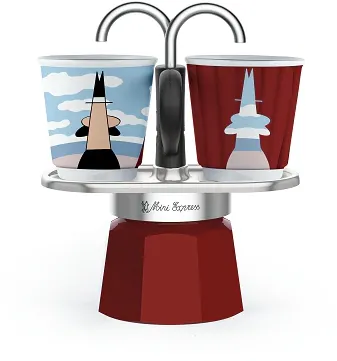 Bialetti MINI EXPRESS Set Magritte red