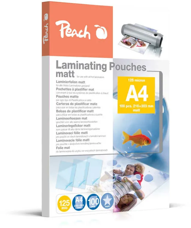 Peach Laminierfolien A4 125mic matt S-PP525-22 100PK