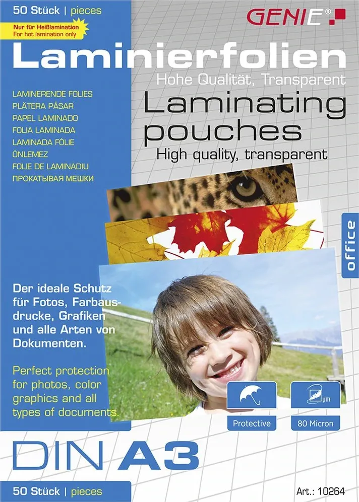 GENIE Laminiertaschen 50 A3 - Folien