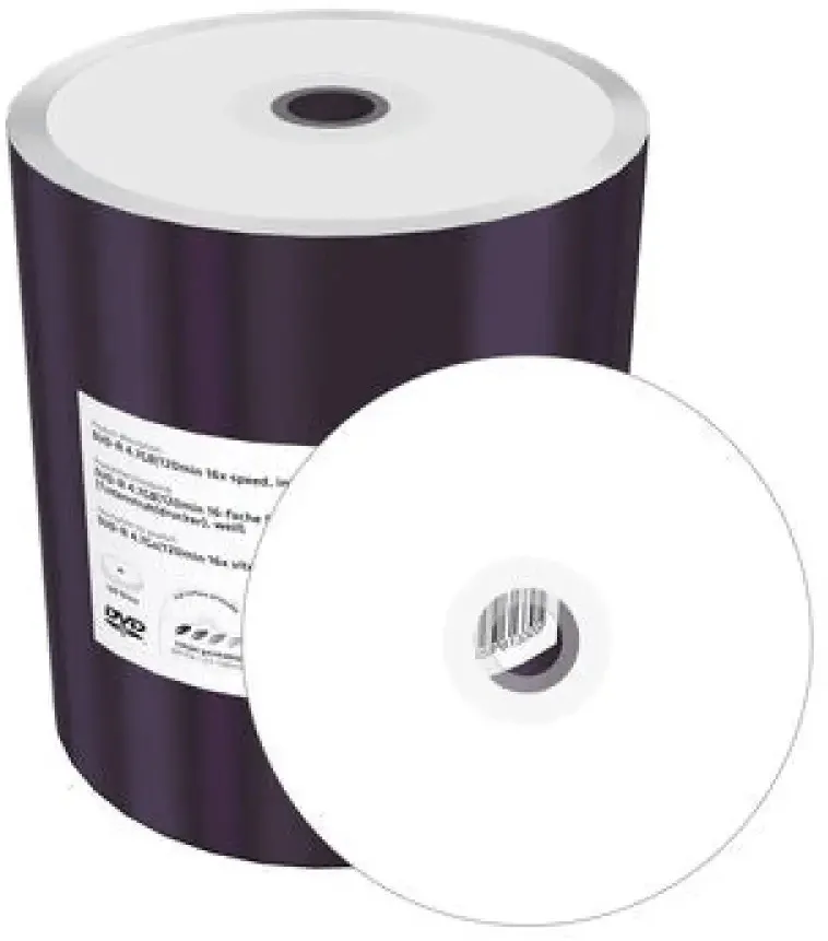 MediaRange DVD-R 4.7GB bedruckbar,100er Pack Folie (Shrink)