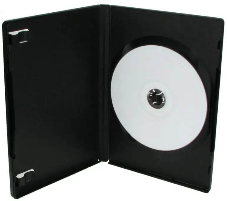 Set 50 carcase DVD MediaRange BOX11 pentru 1 disc 14 mm negru