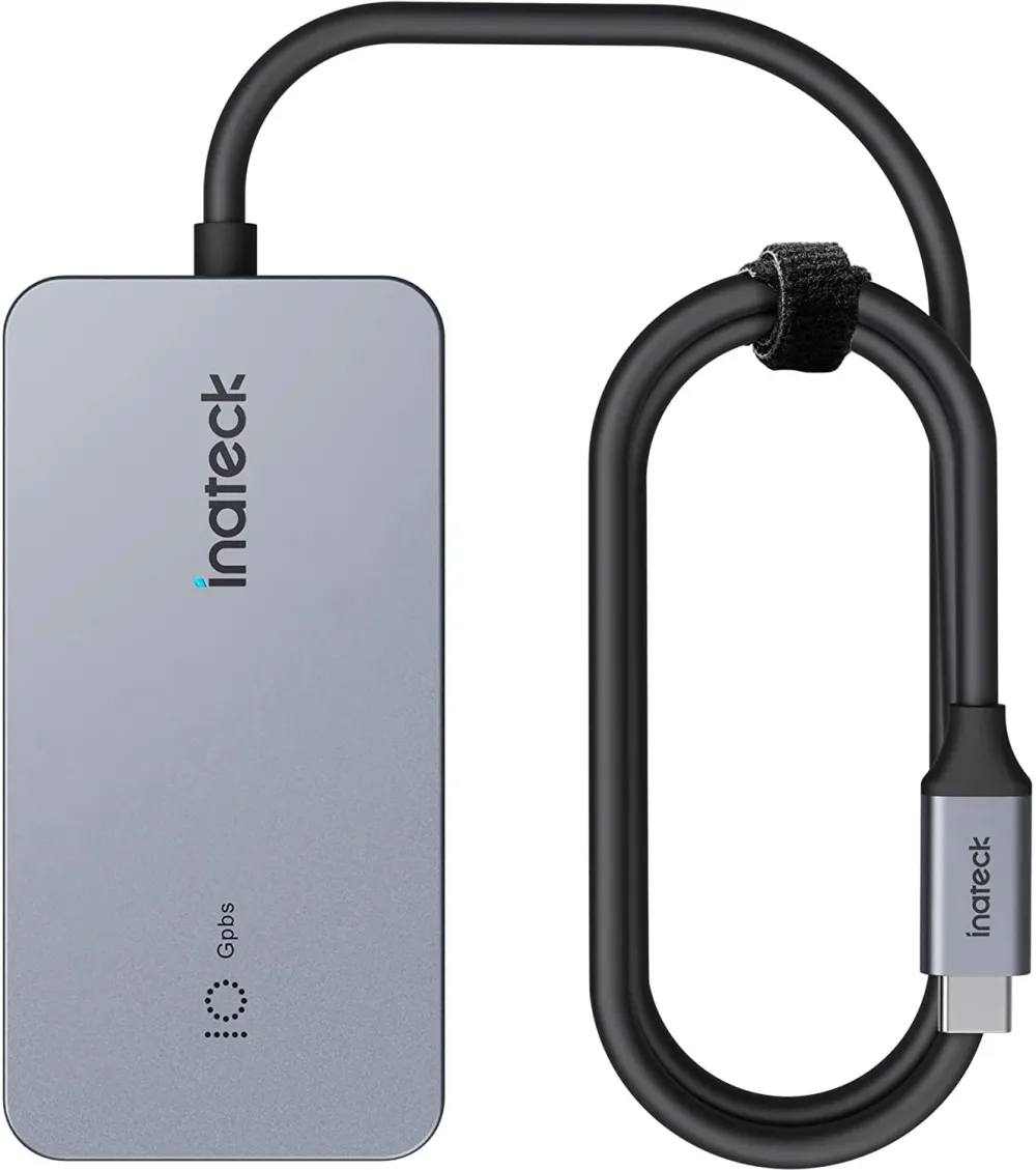Hub USB-C inateck HB2027 7 in 1 HDMI 4K PD 100 W 3x USB-A 3.2 gri