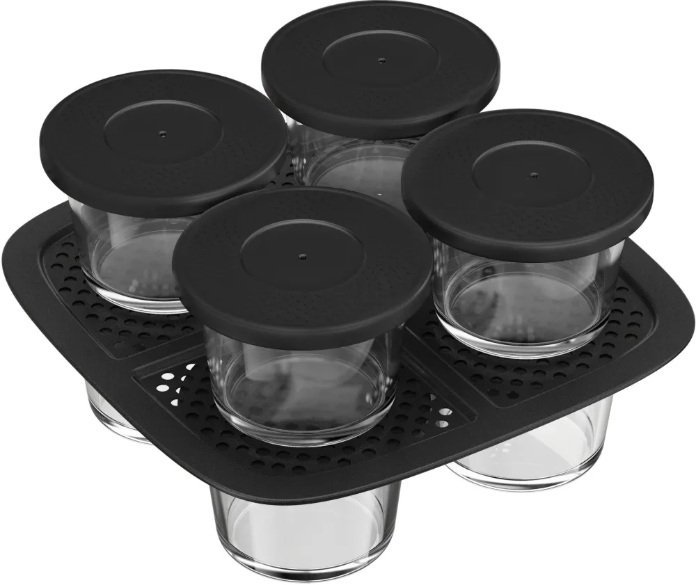 Set 8 borcane din sticla TEFAL Easy Fry Silence XA1140E2