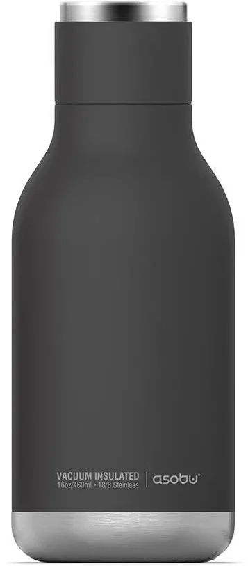 Asobu Urban Drink Bottle Black, 0.473 L