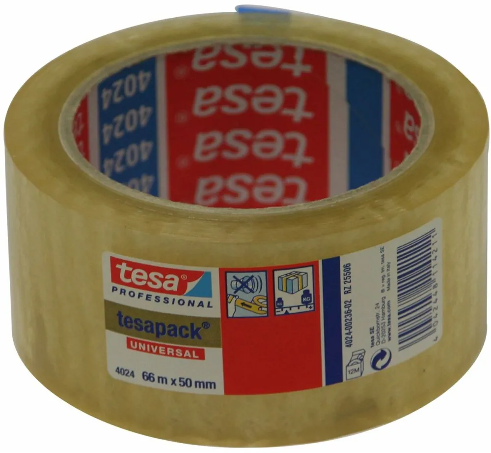 Tesa Packaging Tape 66m x 50mm universal trasparent 04024