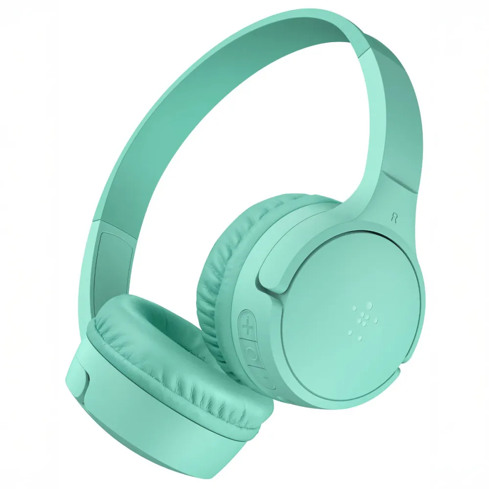 Casti Bluetooth BELKIN Soundform Mini BT On-Ear pentru copii HP. USB-C menta
