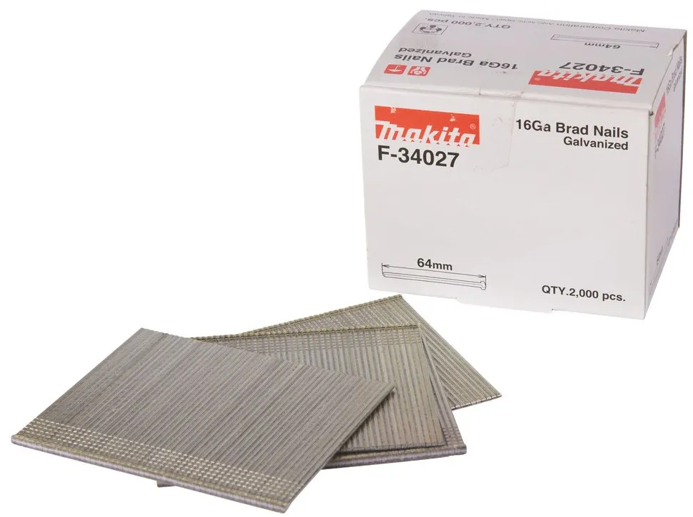 Makita Gauge Brad Nails 1,6x64mm F-34027  2000 pcs.
