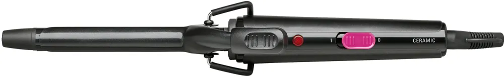 Ondulator Rowenta CF2133F0, invelis Ceramic, varf rece, incalzire rapida, inel de agatare, cablu 1.8m. Negru&roz